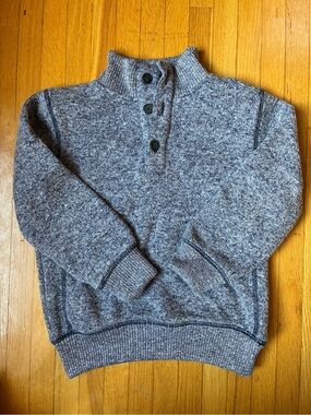 Gymboree Navy blue/Gray Button-Neck Knit Sweater